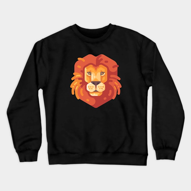 Lion Head Crewneck Sweatshirt by IvanDubovik